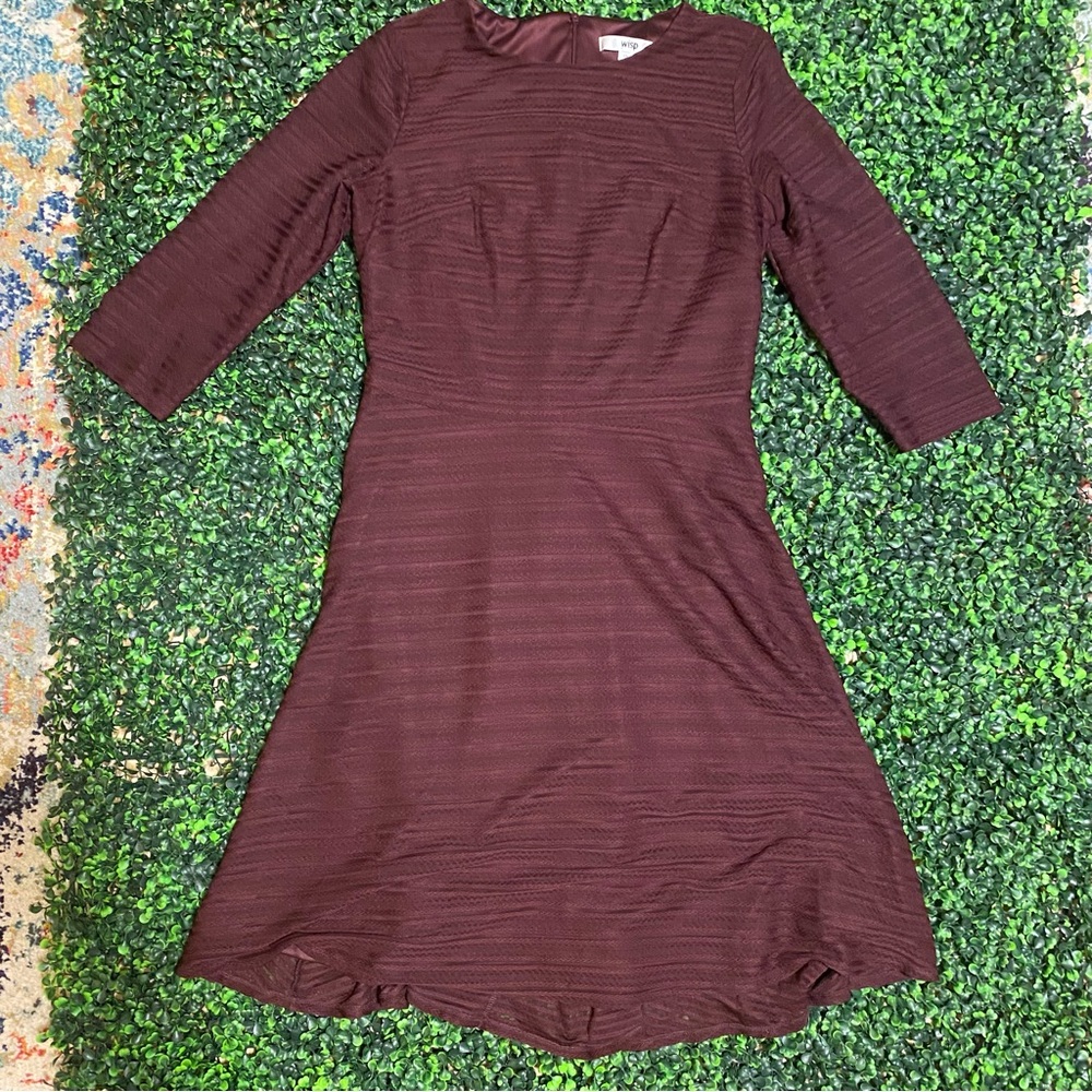 Maroon Dress. Wisp Brand. Size 8.